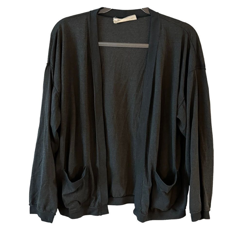 Vintage Timbuktu grey grandpa fit cardigan